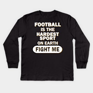 American Football Quarterback Men Boys Kids Long Sleeve T-Shirt